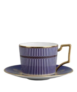 Wedgwood Anthemion Blue Teacup Tea Cups & Saucers