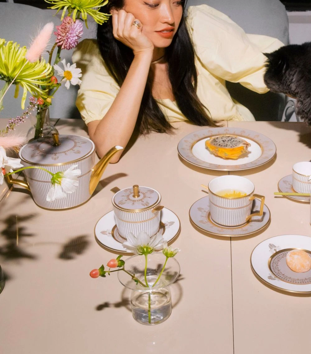 Wedgwood Anthemion Grey Espresso Cup and Saucer Tea Cups & Saucers - Image 3