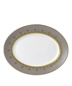Wedgwood Anthemion Grey Platter (35.5cm x 28cm) Serving Plates