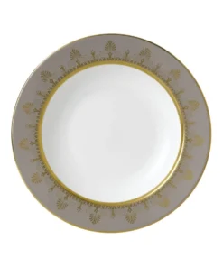 Wedgwood Anthemion Grey Soup Plate (23cm) Plates
