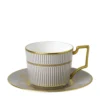 Wedgwood Anthemion Grey Teacup and Saucer Tea Cups & Saucers