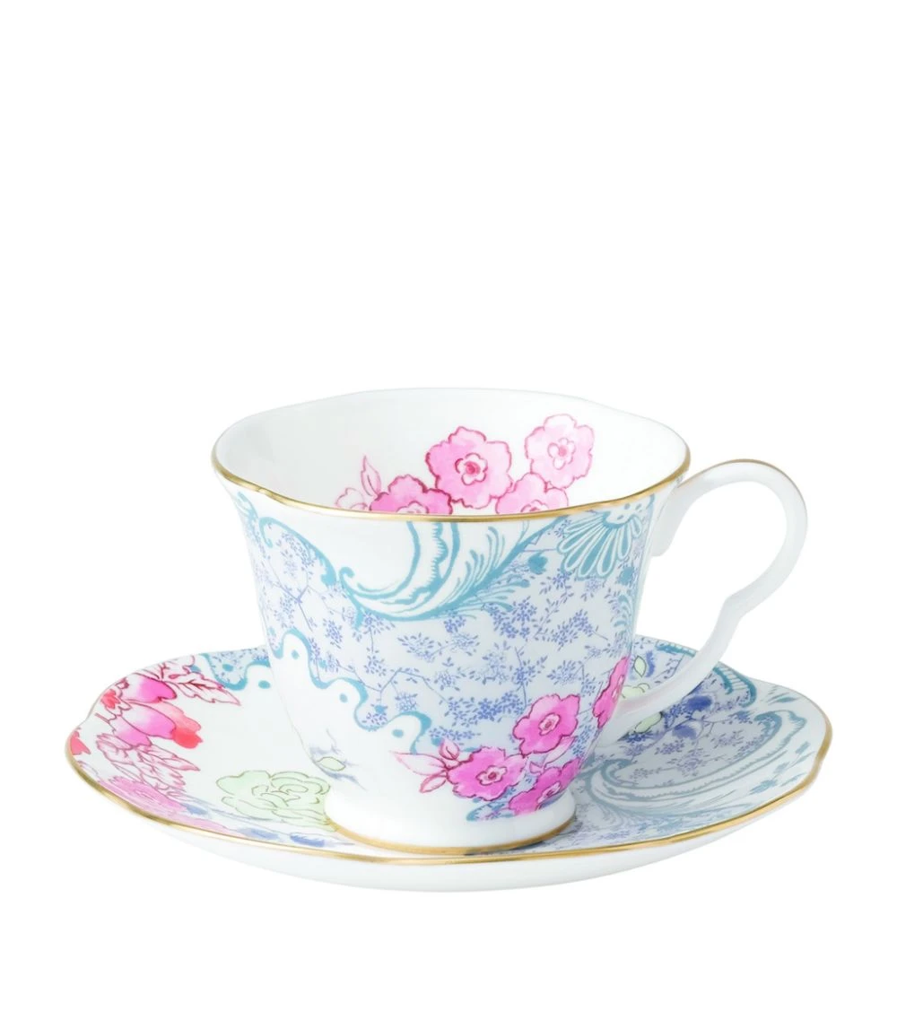 Wedgwood Butterfly Bloom Teacup and Saucer MULTI Tea Cups & Saucers