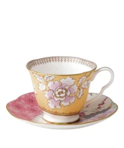 Wedgwood Butterfly Bloom Teacup and Saucer MULTI Tea Cups & Saucers