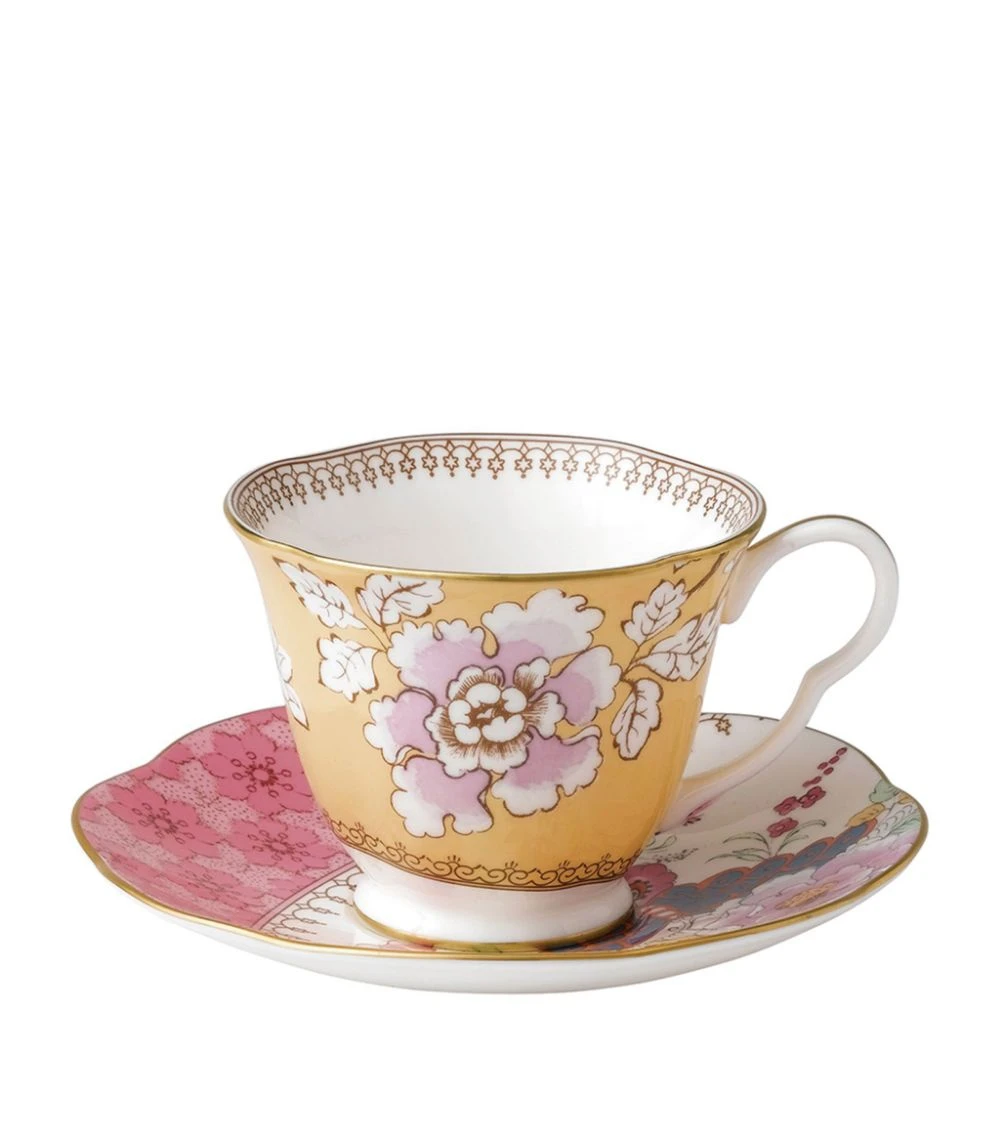 Wedgwood Butterfly Bloom Teacup and Saucer MULTI Tea Cups & Saucers