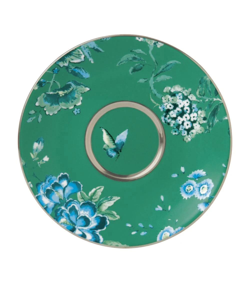 Wedgwood Chinoiserie Saucer GREEN Tea Cups & Saucers