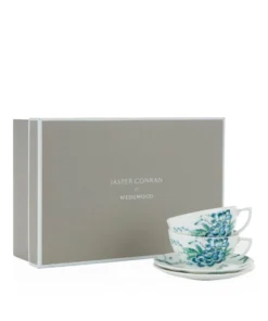 Wedgwood Chinoiserie Teacup And Saucer Gift Box (Set of 2) WHITE Tea Sets
