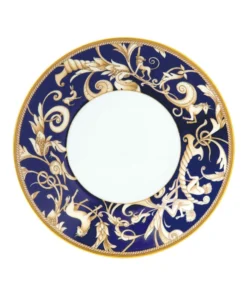 Wedgwood Cornucopia Imperial Tea Saucer IVORY/NAVY Tea Cups & Saucers