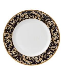 Wedgwood Cornucopia Plate (25cm) IVORY/NAVY Plates