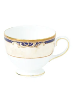 Wedgwood Cornucopia Teacup IVORY/NAVY Tea Cups & Saucers