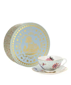 Wedgwood Cuckoo Teacup and Saucer GREEN Tea Cups & Saucers