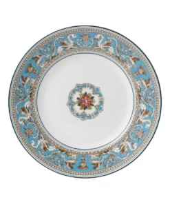 Wedgwood Florentine Turquoise Plate (23cm) BLUE Plates