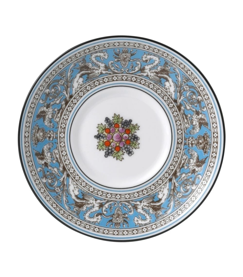 Wedgwood Florentine Turquoise Saucer BLUE Tea Cups & Saucers