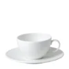 Wedgwood Gio Espresso Cup and Saucer WHITE Tea Cups & Saucers