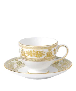 Wedgwood Gold Columbia Leigh Cup and Saucer MULTI Tea Cups & Saucers
