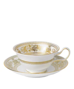 Wedgwood Gold Columbia Peony Cup and Saucer MULTI Tea Cups & Saucers