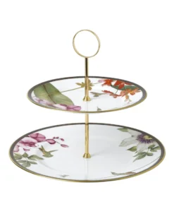 Wedgwood Hummingbird 2-Tier Cake Stand MULTI Cake Stands