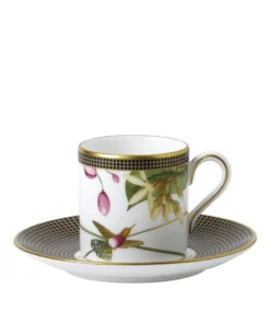 Wedgwood Hummingbird Espresso Cup and Saucer MULTI Tea Cups & Saucers