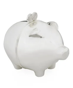 Wedgwood Infinity Piggy Bank SILVER Ornaments