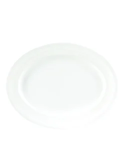 Wedgwood Intaglio Oval Platter (35cm) WHITE Serving Plates