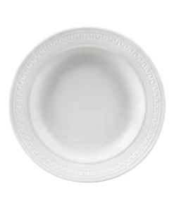 Wedgwood Intaglio Soup Plate (23cm) WHITE Plates