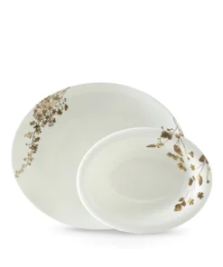 Wedgwood Jardin Serving Set WHITE Serving Plates