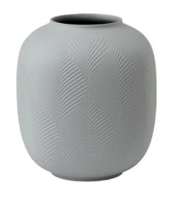 Wedgwood Jasper Folia Rounded Vase (22.5cm) GREY Vases
