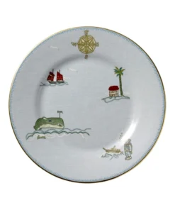 Wedgwood + Kit Kemp Sailor’s Farewell Side Plate (20.5cm) BLUE Plates