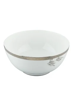 Wedgwood Lace Platinum Salad Bowl (25cm) WHITE Serving Bowls