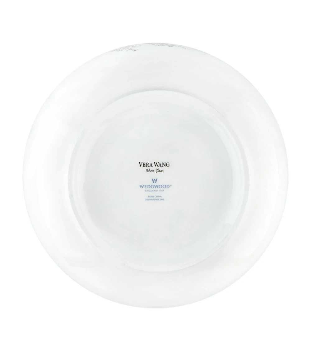 Wedgwood Lace Platinum Salad Bowl (25cm) WHITE Serving Bowls - Image 2