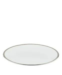 Wedgwood Lace Platinum Sauce Boat Stand (20cm) WHITE Serving Bowls