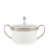 Wedgwood Lace Platinum Sugar Bowl WHITE Serving Bowls