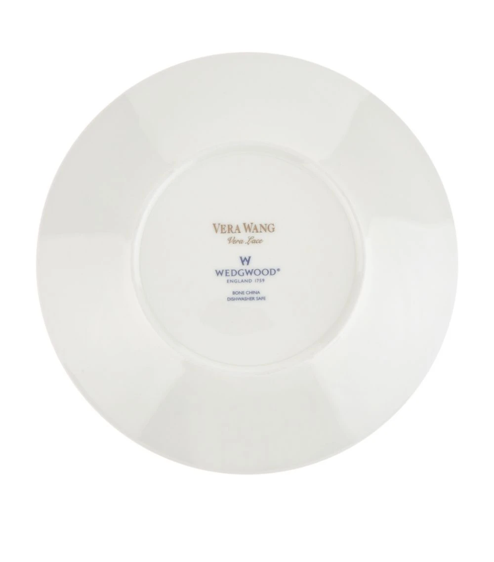 Wedgwood Lace Platinum Tea Saucer WHITE Tea Cups & Saucers - Image 4