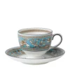 Wedgwood Leigh Florentine Teacup BLUE Tea Cups & Saucers