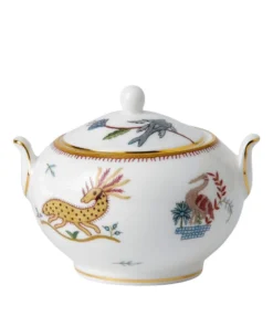 Wedgwood Mythical Creatures Small Sugar Box (9cm) WHITE Serving Bowls