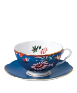 Wedgwood Paeonia Blush Teacup and Saucer MULTI Tea Cups & Saucers