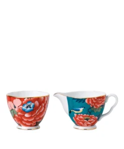 Wedgwood Paeonia Cream Saucer and Sugar Jar MULTI Serving Bowls