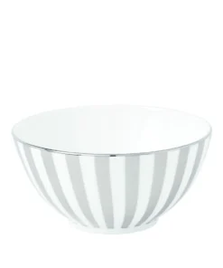 Wedgwood Platinum Collection Striped Gift Bowl (14cm) WHITE Bowls