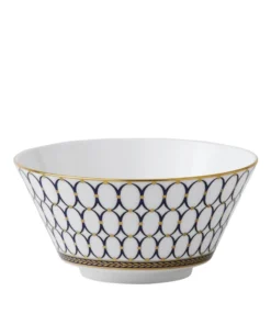 Wedgwood Renaissance Gold Cereal Bowl (14cm) BLUE Bowls