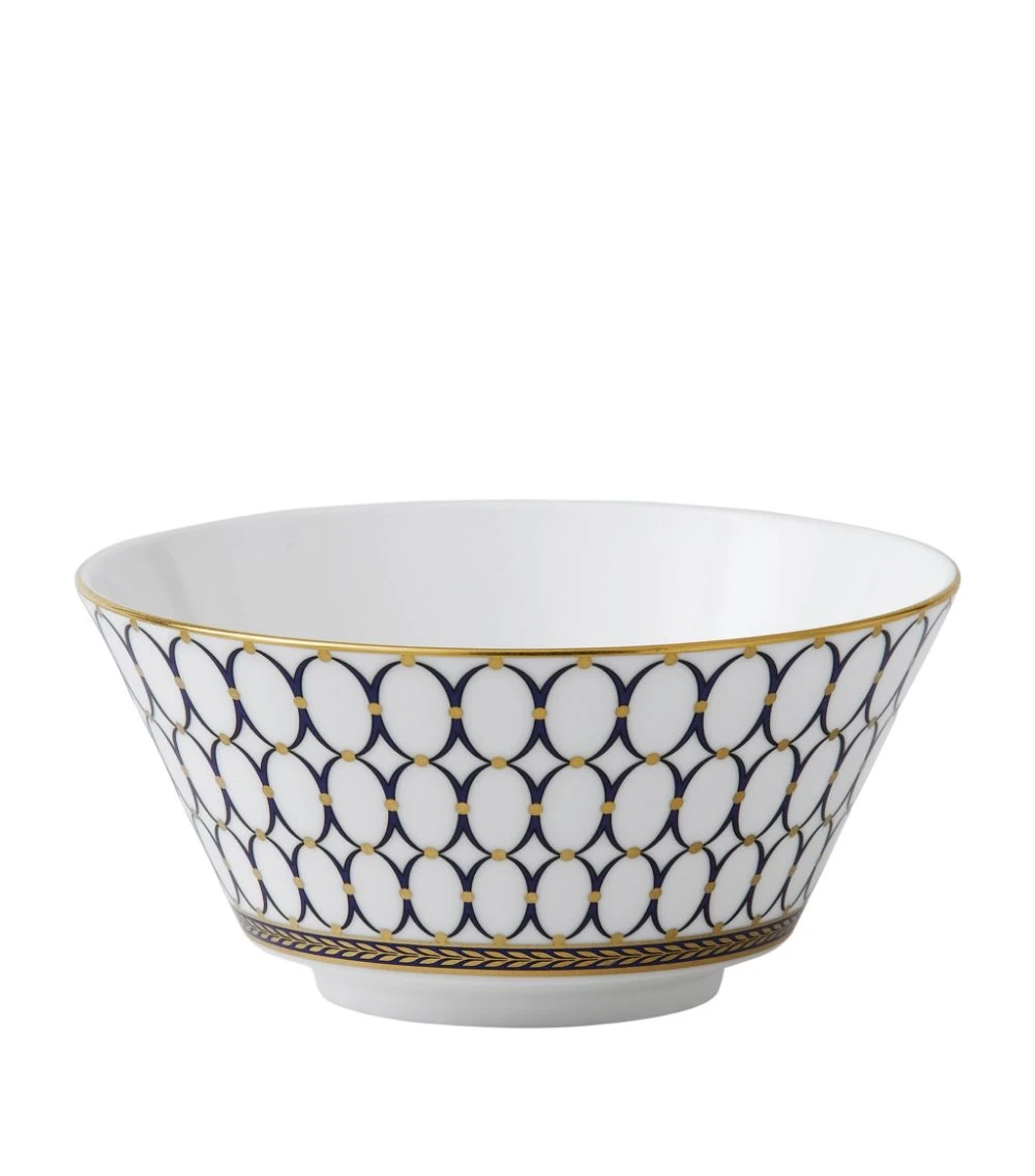 Wedgwood Renaissance Gold Cereal Bowl (14cm) BLUE Bowls