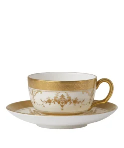 Wedgwood Riverton Low Teacup GOLD Dinnerware