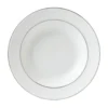 Wedgwood Signet Platinum Soup Plate (20cm) WHITE Plates