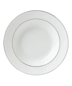 Wedgwood Signet Platinum Soup Plate (20cm) WHITE Plates