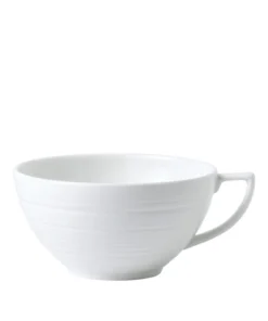 Wedgwood Strata Teacup WHITE Tea Cups & Saucers