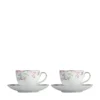 Wedgwood Sweet Plum Teacups and Saucers (Set of 2) MULTI Tea Sets