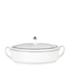 Wedgwood Vera Wang Grosgrain Covered Vegetable Dish (30cm) WHITE Serving Bowls