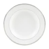 Wedgwood Vera Wang Grosgrain Rimmed Soup Bowl (23cm) WHITE Bowls