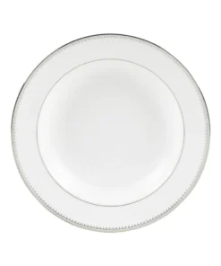 Wedgwood Vera Wang Grosgrain Rimmed Soup Bowl (23cm) WHITE Bowls