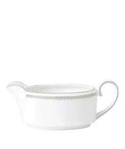 Wedgwood Vera Wang Grosgrain Sauce Boat WHITE Serving Bowls