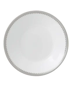 Wedgwood Vera Wang Grosgrain Tea Saucer (14cm) WHITE Tea Cups & Saucers