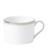 Wedgwood Vera Wang Grosgrain Teacup WHITE Tea Cups & Saucers
